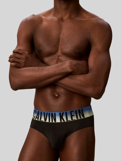 Calvin Klein Underwear Limited Edition majtki z elastycznym pas z logo w zestaw 3 szt. Czarny 5