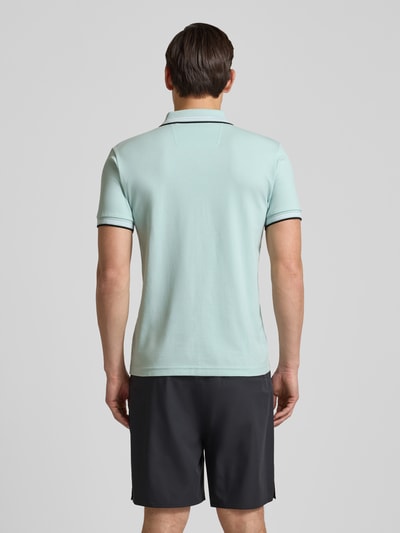 BOSS Green Slim Fit Poloshirt aus reiner Baumwolle Modell 'PAUL' Mint 5