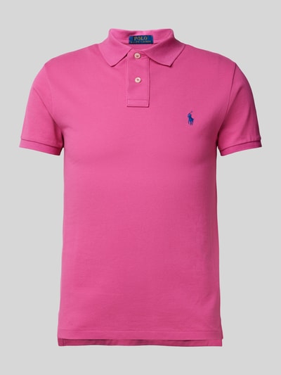 Polo Ralph Lauren Poloshirt mit Label-Stitching Pink 2