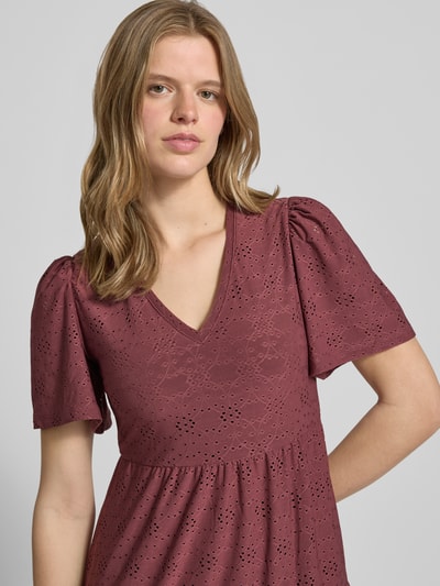 ONLY Mini-Freizeitkleid mit Lochstickmuster Modell 'SMILLA LIFE' Altrosa 3