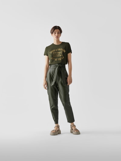 Zadig & Voltaire T-Shirt mit Brand-Print Olivgrün 1