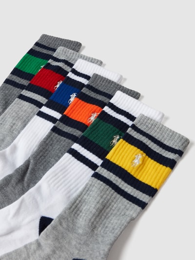 Polo Ralph Lauren Underwear Socken mit Brand-Stitching im 6er-Pack Mittelgrau Melange 2