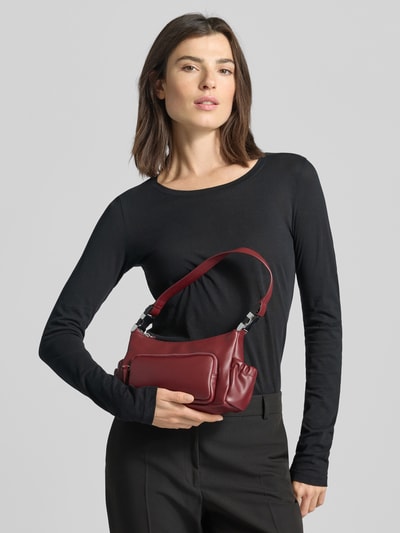 HUGO Henkeltasche mit abnehmbarem Schulterriemen Modell 'BEL 2.0' Dunkelrot 1