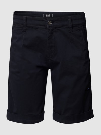 MAC Shorts mit Label-Patch Marine 2