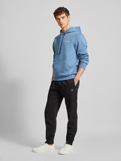 CHAMPION Hoodie mit Label-Stitching Blau 1