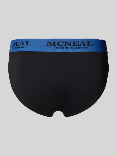 MCNEAL Slip mit Label-Bund im 3er-Pack Black 3