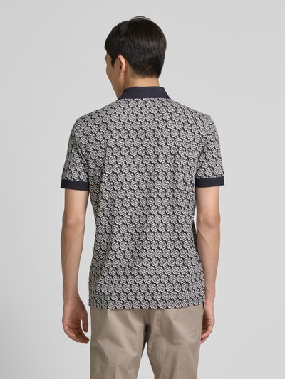 Christian Berg Men Poloshirt mit kurzem Reißverschluss Stein 5