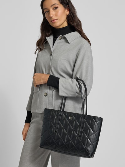 CK Calvin Klein Tote bag met logodetail, model 'Quilted' Zwart - 1