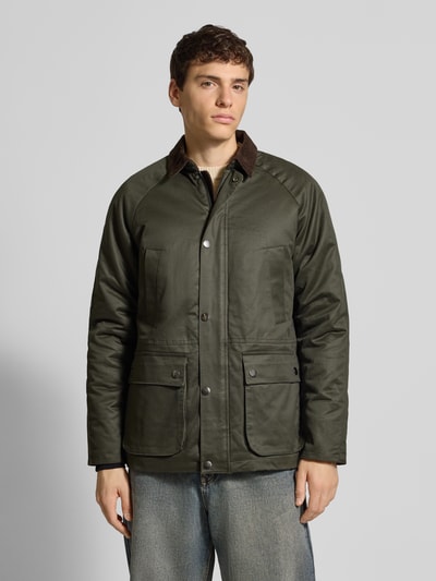 Only & Sons Bomberka o kroju regular fit z mieszanki bawełny model ‘BOB’ Oliwkowy 4