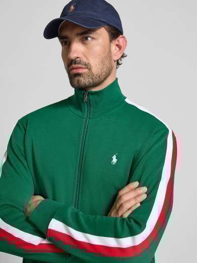 Polo Ralph Lauren Sweatjacke mit Reißverschlusstaschen und Label-Stitching Dunkelgruen 3
