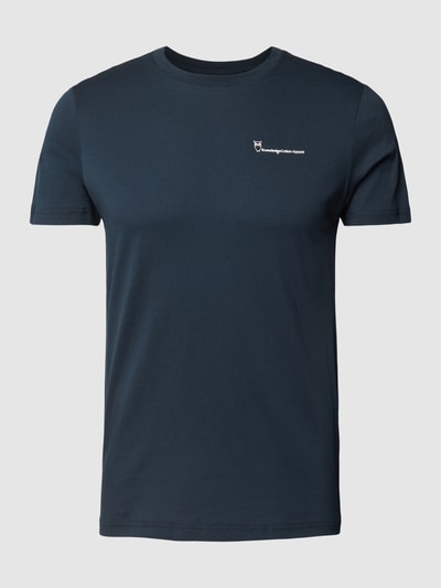 Knowledge Cotton Apparel Regular Fit T-Shirt mit Rundhalsausschnitt Dunkelblau 2