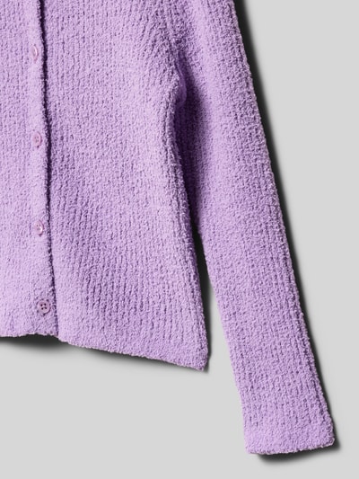 s.Oliver RED LABEL Regular Fit Strickjacke aus Rippstrick Lavender 2