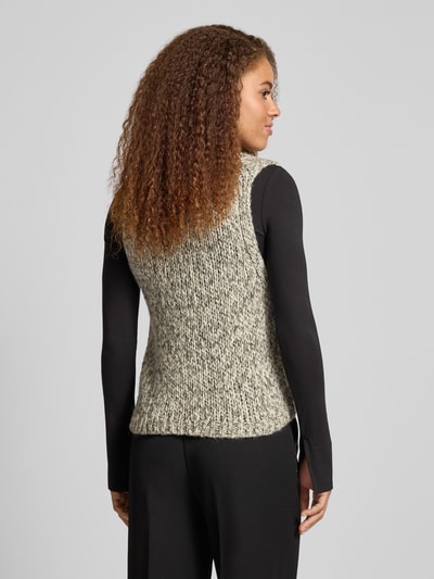 Marc O'Polo Denim Regular Fit Pullunder aus Schurwoll-Mix mit Alpaka-Anteil Gruen Melange 5