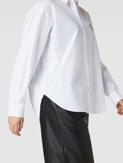 Calvin Klein Jeans Hemdbluse mit Label-Stitching Weiss 3
