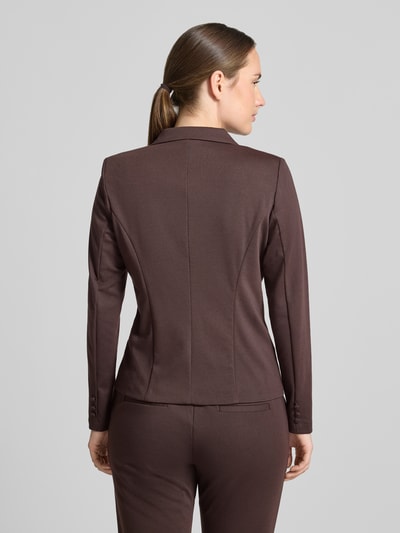 FREE/QUENT żakiet o kroju slim fit z dodatkiem wiskozy model 'NANNI' Ciemnobrązowy 5