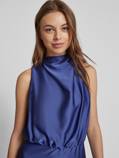 Swing Cocktailkleid mit Stehkragen Bleu 3