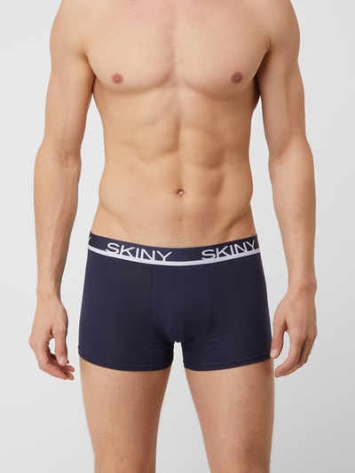 Skiny Boxershort met stretch in set van 3  Donkerblauw - 2