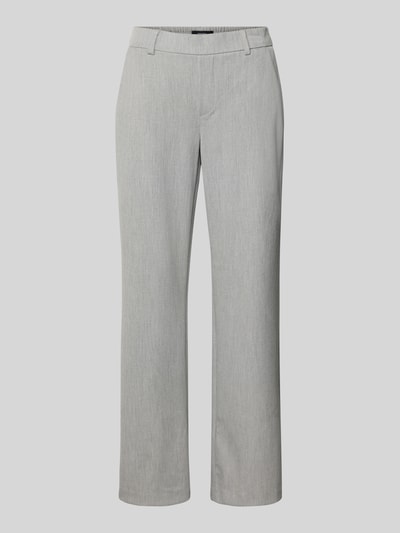 Produktfoto, Straight Leg Hose mit Viskose-Anteil Modell 'MAYA' von Vero Moda in melange-grau, unifarben, elastischer Bund, seitliche Eingrifftaschen