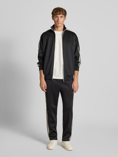 Only & Sons Regular Fit Sweatpants mit Kontraststreifen Modell 'RIBER' Black 1