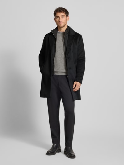 Jack & Jones Premium Lange jas met opstaande kraag, model 'BLASTANFORD' Zwart - 1