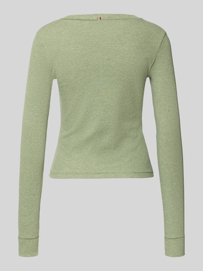 TOMMY HILFIGER Regular Fit Pyjama-Oberteil aus Baumwoll-Mix Hellgruen 3