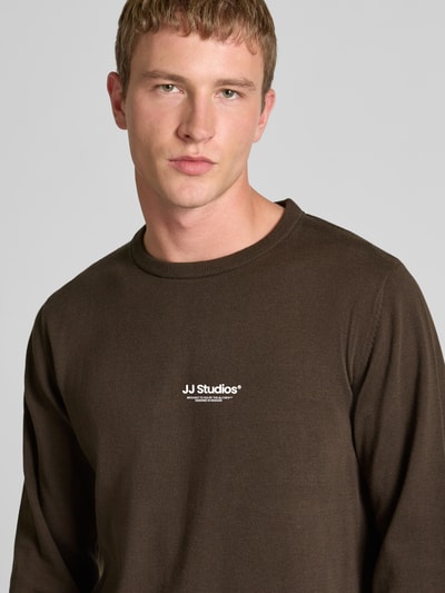Jack & Jones Longsleeve met ronde hals Donkerbruin - 3