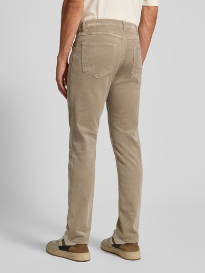Christian Berg Men Regular Fit Cordhose im 5-Pocket-Design Hellbraun 5