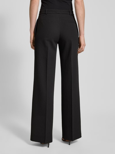 HUGO Wide Leg Anzughose mit Bügelfalten Modell 'Hasene' Black 5