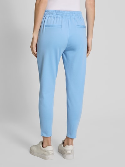 ICHI Slim Fit Bundfaltenhose mit verkürztem Schnitt Modell 'KATE' Hellblau 5