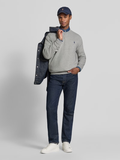 Polo Ralph Lauren regular fit sweatshirt van katoenmix Lichtgrijs gemêleerd - 1