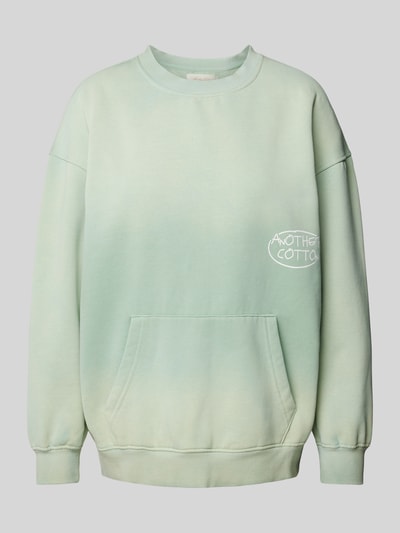 ANOTHER COTTON LAB Oversized Sweatshirt mit Label-Print Modell 'Matcha Mornings' Mint 1