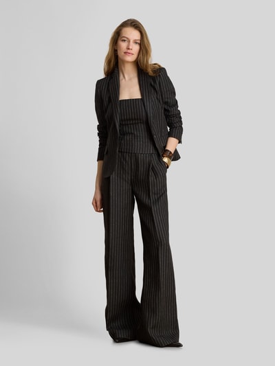 Lauren Ralph Lauren Regular Fit Longblazer aus Leinen mit Pattentaschen BLACK 1