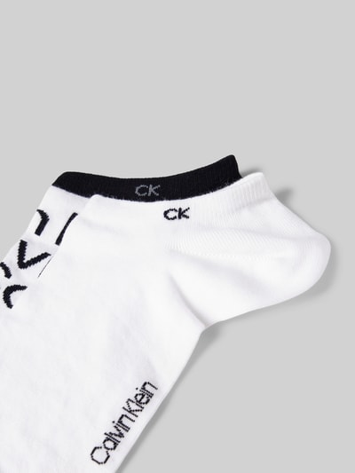 CK Calvin Klein Socken mit Label-Print im 2er-Pack Weiss 2