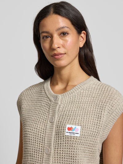 American Vintage Regular fit mouwloos vest met Alpaca-aandeel Model 'CRASHWAY' Middengrijs - 3