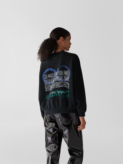 Anine Bing Sweatshirt mit Prints Schwarz 5