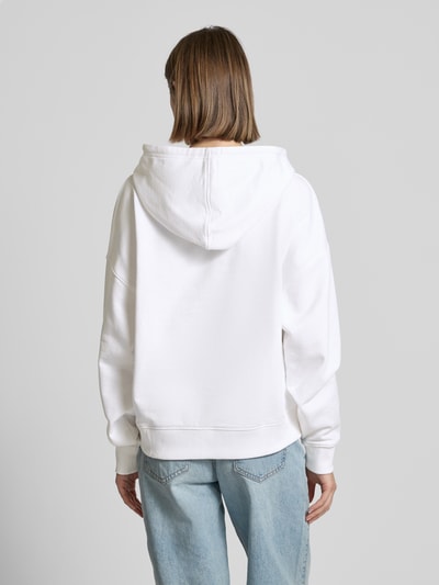 Guess Jeans Oversized Hoodie mit Kapuze Weiss 5