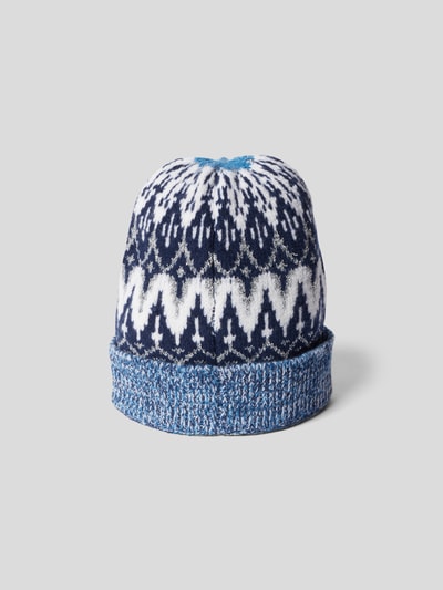 Rabanne Beanie mit grafischem Muster Bleu 5