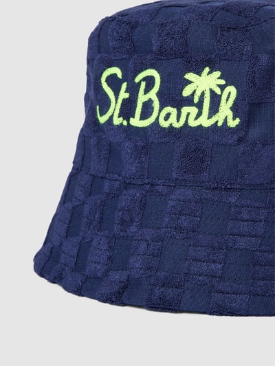 MC2 Saint Barth Bucket Hat mit Label-Stitching Modell 'JAMES TERRY' Blau 2