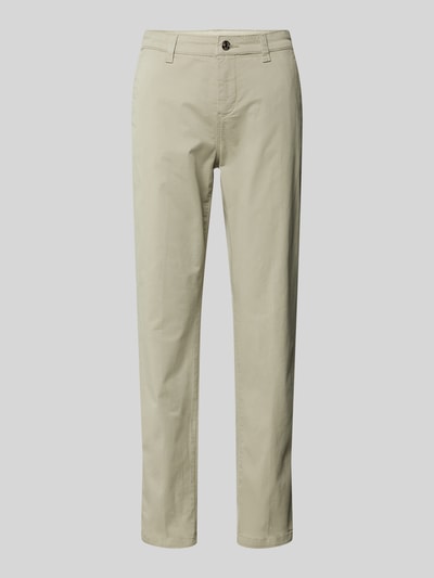 MAC Slim fit chino met verkort model, model 'TURN UP' Kaki - 2