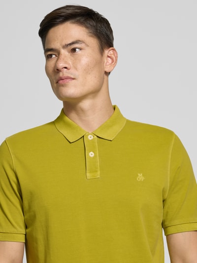 Marc O'Polo Koszulka polo o kroju Regular Fit z czystej bawełny Musztardowy 3
