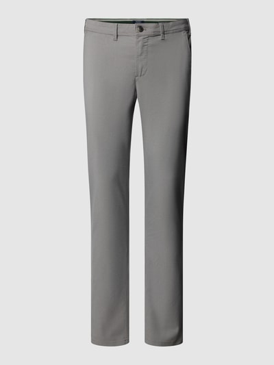 MCNEAL Super slim fit chino met geweven motief Middengrijs gemêleerd - 2