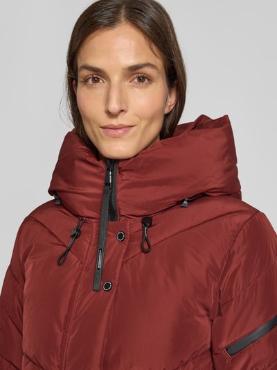 khujo Płaszcz pikowany z kapturem model ‘JANGE’ Ciemnoczerwony 3