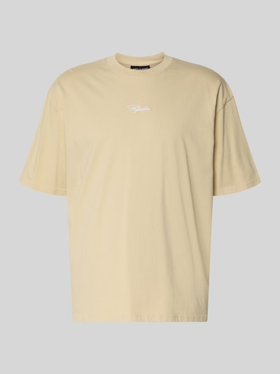 Produktfoto, Oversized T-Shirt mit 1/2-Arm Modell 'Towson' von Pegador, beige, reine Baumwolle, Rundhalsausschnitt, glatte Textur