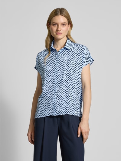 Christian Berg Woman Relaxed Fit Bluse mit Kappärmeln Bleu 4