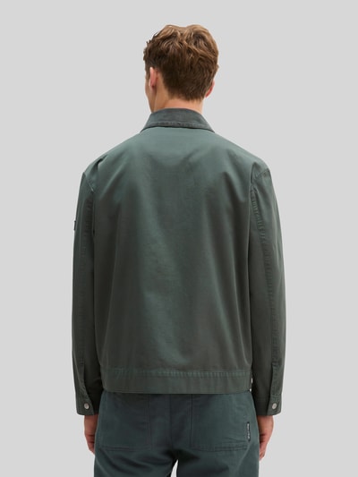 Marc O'Polo Regular Fit Blouson aus reiner Baumwolle mit Cordkragen Oliv 5
