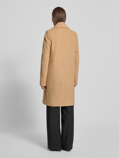 Milo Coats Kurzmantel aus Lanawolle-Mix mit Umlegekragen Modell 'ISA' Camel 5