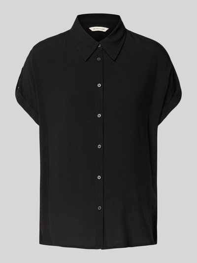 Tom Tailor Relaxed fit overhemdblouse van pure viscose Zwart - 2