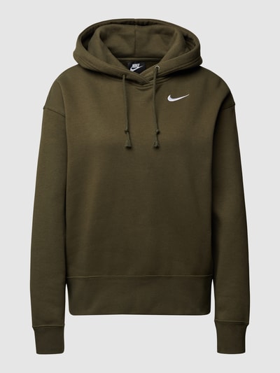 Nike Oversized hoodie met labelstitching Kaki - 2