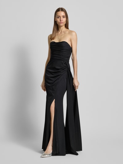 Unique Abendkleid mit gelegten Falten Black 1