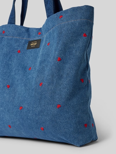 WOUF Handtasche in Denim-Optik Jeansblau 3